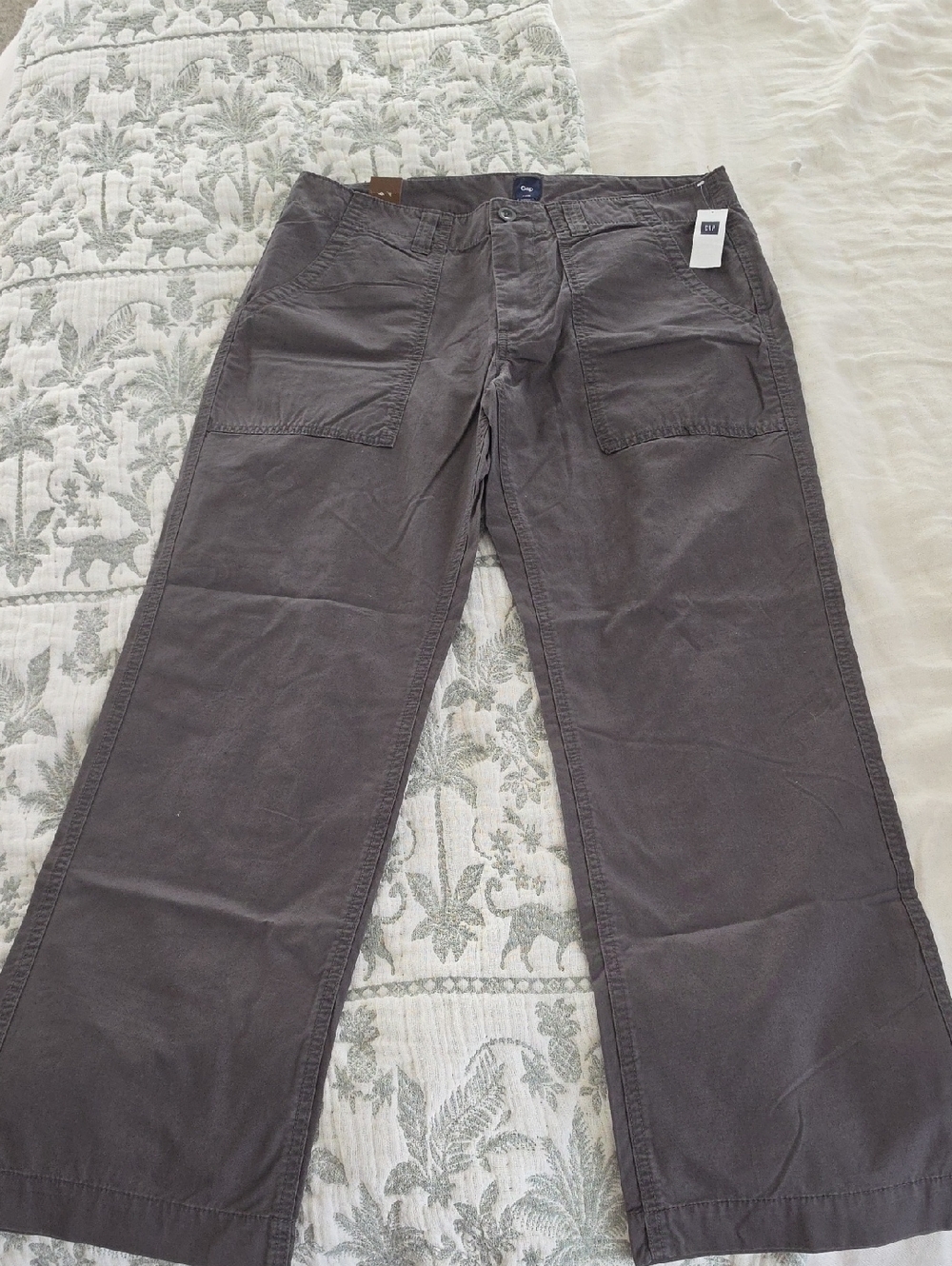 GAP Men's Cargo Pants in Charcoal Gray